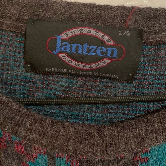 vintage wool-blend over-sized grandpa sweater - Picture 2 of 3